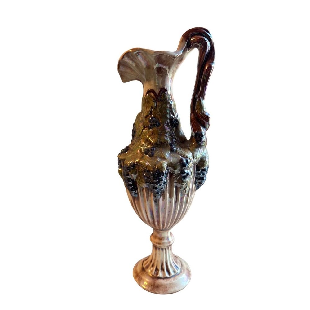 Arnel's Ceramic Pitcher / Vase Dixie Grapevines